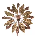 Produktbild: großes Windspiel aus Metall, Windrad für Garten (Leaves)
