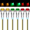 Produktbild: 6pcs 220V-230V 6mm LED Panel Pilot Dash Warnlicht Kontrollleuchte Lampe Pilot...