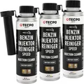 Produktbild: TECPO Benzin Injektor Reiniger, 3x 300ml Additiv -Einspritzdüsen Additiv mit Ester Solution direct injection speed cleaner