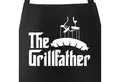 Produktbild: MoonWorks Grillschürze The Grillfather Grill-Schürze für Männer und Paten am Grill, mit kreativem Aufdruck