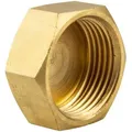 Produktbild: Tecuro - Kappe mit Sechskant, Innengewinde Rp 1/4 Zoll, Messing blank CW617N
