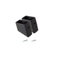 Produktbild: Krause® MONTO Fußkappe (Paar) schwarz 40x20 mm, für MONTO  Tritte und Stufen-StehLeitern sowie CORDA Stufen-StehLeiter