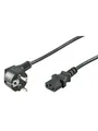 Produktbild: Pro Strom Kabel C13 1x90° - Schwarz - 3m