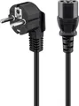 Produktbild: Goobay® abgewinkeltes Kaltgeräte-Anschlusskabel, 5 m, Schwarz, (3*1 mm²)