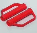 Produktbild: 2X Ersatzgriffe Sackkarrengriff Griff Schubkarre Sackkarre Karre - ROT INNEN : 26 mm