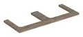 Produktbild: Geberit ONE Waschtischplatte für Aufsatzwaschtisch mit zwei Ausschnitten 1200 x 30 x 470 mm - Nussbaum hickory - 505345006