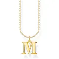 Produktbild: Thomas Sabo KE2022-413-39 Halskette mit Anhänger Damen Buchstabe M Silber Ver...