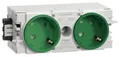 Produktbild: GS20106029 Elektro-Sockelleisten-Zubehör Steckdosencontainer Grün 1St.
