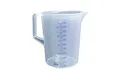 Produktbild: hünersdorff Messbecher 5l | Polypropylen (PP) | bruchsicher und spülmaschinengeeignet | geschlossener Griff | blaue Skala