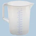 Produktbild: Hünersdorff Messkanne Messbecher 5 Liter Kunststoff Polypropylen transparent