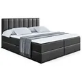 Produktbild: Altdecor Boxbett, Schwarz Hochglanz, Holzwerkstoff, Höhe ca. 20 cm, 180x200 cm, Schlafzimmer, Betten, Boxspringbetten
