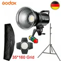 Produktbild: DE Godox SL-60W LED Lampe Studioleuchte + BD-04 + 35*160cm Grid Softbox+ Stativ