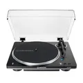 Produktbild: Audio-Technica AT-LP70XBT Vollautomatischer, kabelloser Plattenspieler mit Riemenantrieb (Schwarz/Silber)