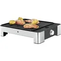 Produktbild: WMF Tischgrill Lono gerippte Grillfläche 27x27cm 1250 Watt Cromargan matt