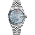 Produktbild: SWISS MILITARY HANOWA Herrenuhr Automatikuhr silber / hellblau onesize Herren 41 mm SMWGL0005405, SMWGL0005412