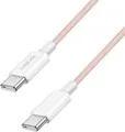 Produktbild: LogiLink USB 2.0 Typ-C Kabel C/m> C/m Nylon 60W rosa - Kabel - Digital/Daten (CU0345)