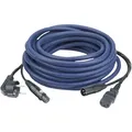 Produktbild: DAP FP-08 AUDIO Power/Signal Kabel Schutzkontakt M zu IEC-F & XLR-F zu XLR-M, 10m