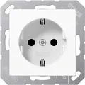 Produktbild: Jung Einsatz Schutzkontakt-Steckdose A 500, A creation, A plus Alpinweiß A520WW (A520WW)