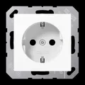 Produktbild: Jung SCHUKO Steckdose, 16 A 250 V ~, Duroplast, Serie AS/A, alpinweiß A1520WW