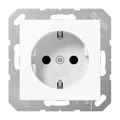 Produktbild: JUNG Serie-A 16A 250V Schuko-Steckdose - Alpinweiß (A 1520 WW)