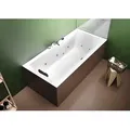 Produktbild: RIHO Lugo Rechteck-Badewanne, Version rechts, mit flow-System, Einbau, 2-Sitzer, weiß, B135009005, Ausführung: 190x80x47,5cm, Nutzinhalt: 235 Liter