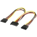 Produktbild: Internes Stromkabel zu sata m x 2 sata h