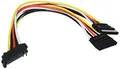 Produktbild: Wentronic Internes PC Y-Stromkabel; CAK S-37 Power ADAP SATA > 2xSATA
