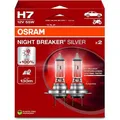 Produktbild: OSRAM Auto-Lampe Night Breaker Silver 64210NBS-2HB, H7, Halogen, 12V / 58W, Scheinwerferlampe, 2 Stück
