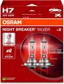 Produktbild: OSRAM H7 NIGHT BREAKER® SILVER +100% 2 Lampen Halogen Scheinwerfer Lampe 12V 55W