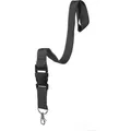 Produktbild: Karteo Schlüsselband schwarz, Textil, Karabiner 43cm, mit Sicherheitsverschluss