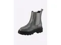 Produktbild: Stiefelette HEINE, Damen, Gr. 41, grau, Glattleder, Leder, Rindsleder, Schuhe Stiefelette
