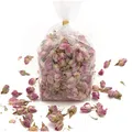Produktbild: 100 Gramm Rosa Rosenknospen und Rosenblätter getrocknet Potpourri parfümiert Duftkissen Füllung und Raumduft Diffuser Trockenblumen Rosa Deko