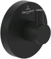 Produktbild: Villeroy & Boch Elements - Tender Handtuchhaken, Handtuchhalter für Wandmontage, Wandhaken aus Zink, Zubehör Bad, Badhaken rund, 54 x 32 x 54 mm, Matt Black