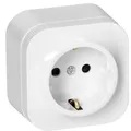 Produktbild: Steckdose Aufputz Steckdose Wand 2P+Z Schuko IP20 1 Steckdo