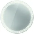 Produktbild: Duravit Happy D.2 Plus Spiegel rund mit Beleuchtung, Sensor-Version, 900x900x47mm, Weiß Matt, HP7481G00000000, Ausführung: Lichtfelddekor: organic