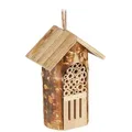 Produktbild: Relaxdays Insektenhotel, Nisthilfe Wildbienen & Schmetterlinge, hängend o. stehend, Garten, HBT: 20 x 13,5 x 10cm, natur