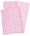 Produktbild: 3-teiliges Puppenbettzeug Herzchen (Rosa)