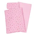 Produktbild: Goki 51861 Puppenbettwäsche - 1er Set rosa mit Muster, Kopfkissen, Decke & Laken