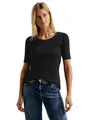 Produktbild: Damen Basic T-Shirt mit Rundhals in Unifarbe