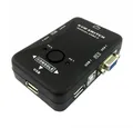 Produktbild: Bolwins VGA-Switch D42C KVM Switch Box USB 2.0 VGA PS2 für 2 PC Tastatur Maus Monitor
