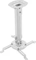 Produktbild: deleyCON Universal Beamerhalterung Deckenhalterung +-15° Neigbar - 360° Drehbar - bis 13,5Kg - Höhenverstellbar 380mm-580mm - Kabelführung - Weiß