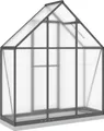 Produktbild: vidaXL Gewächshaus mit Fundamentrahmen Anthrazit 169x58x202 cm Alu