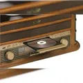 Produktbild: Denver MCR-50MK2 Retro Plattenspieler aus Holz mit Radio CD Kassette USB MP3 Soundbox