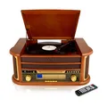 Produktbild: Denver MCR-50 Musiksystem für Vinyls, CDs und Kassetten, retro, braun