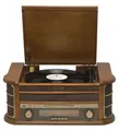 Produktbild: Denver MCR-50MK2 Retro Plattenspieler aus Holz mit Radio Kassette Soundbox Radioplattenspieler (Riemenantrieb, CD Player mit MP3 Wiedergabe)