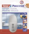 Produktbild: tesa Powerstrips Haken Large oval, Edelstahl