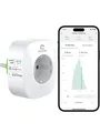 Produktbild: Smart WLAN Steckdose mit Strommessung EIGHTREE, Stromzähler für Balkonkraftwerk
