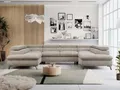 Produktbild: MKS MÖBEL Ecksofa PETER U, Set, Ecksofa U-Form, Wellenfedern, HR35-Schaum, form, Sofa big XXL, Bettkasten, Bettfunktion, Einstellbare Kopfstützen