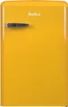 Produktbild: Amica KS 15613 Y, Kühlschrank mit Gefrierfach im Retro Design, 85 cm Höhe, honey yellow,