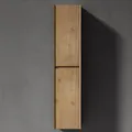 Produktbild: doporro Seitenschrank Badschrank Schmal Hochschrank Badezimmer Hängend Regal BHT ca: 35x30x160cm Midischrank in Kerneiche Rimo